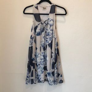 Show Me Your Mumu lace front floral mini